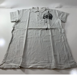 Kings Of Glory Courier Collared Gray Tee Shirt Knight S/S Mens Sz L Skull Helmet